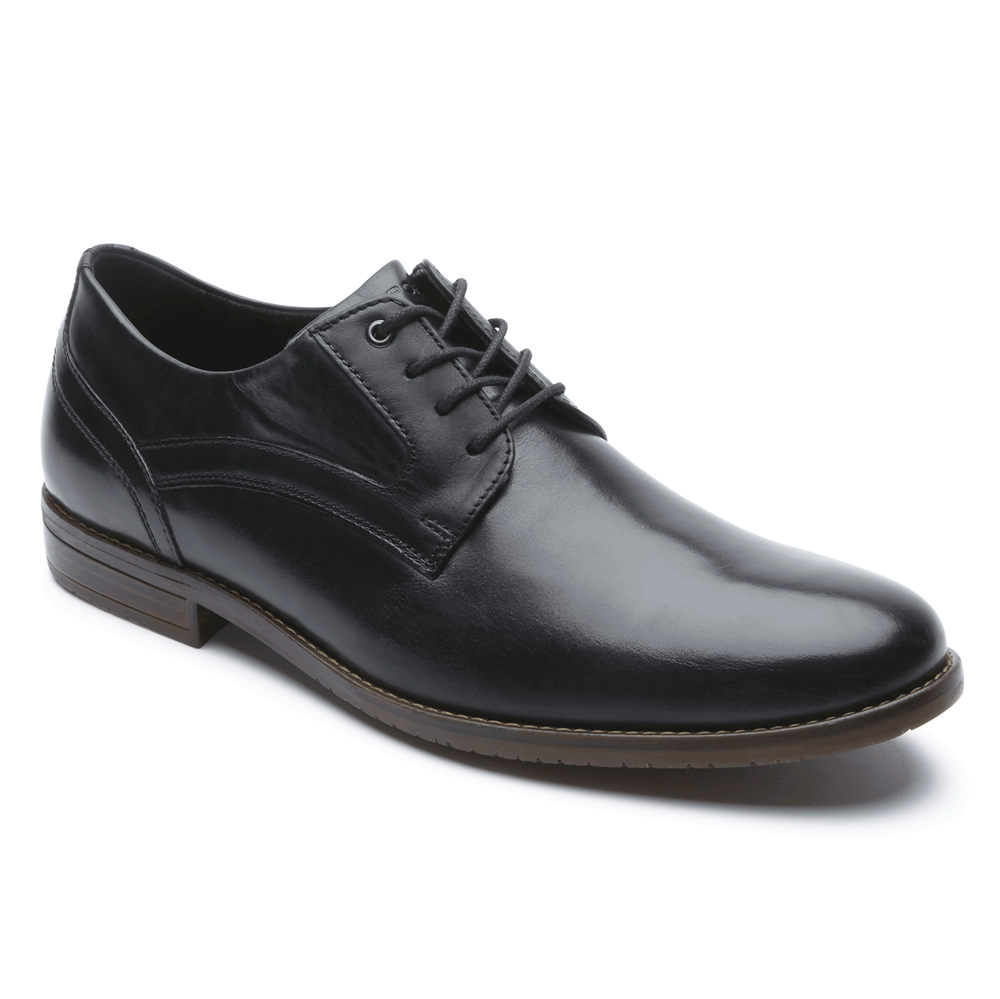 Rockport Oxfords For Mens Black - Style Purpose 3 Plain Toe - DY6018745